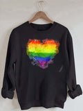 Palbrave Women‘s Love Is Love Pride Printed Long Sleeve Sweatshirt
