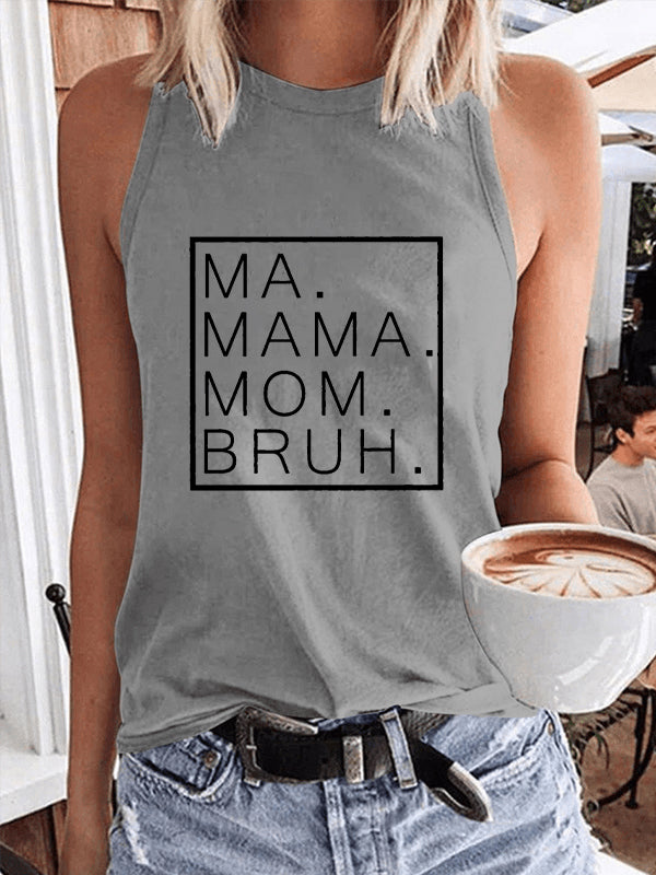Women's Ma Mama Mom Bruh Tank Top