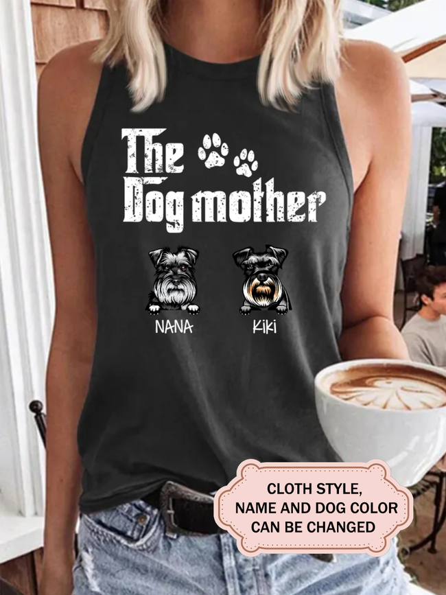 Dog Mother For Schnauzer Lovers Personalized Custom T-shirt