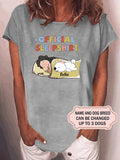 Women's Sleeping Dog Personalized Custom Sleepshirt For Dog Lover