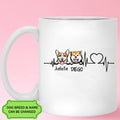 Heartbeat Personalized Custom Mug For Dog Lover