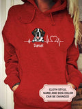 Heartbeat Dog For Saint Bernard Lovers Personalized Custom T-shirt