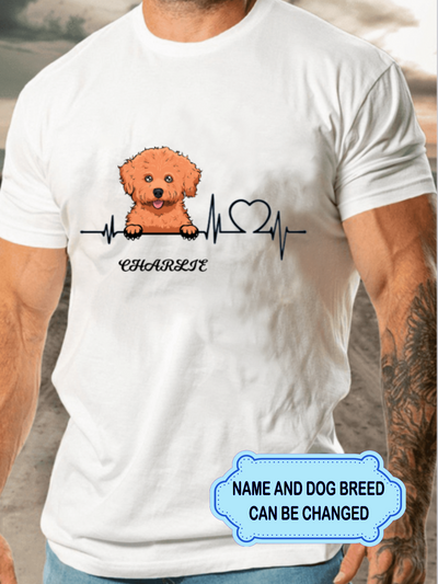 Women's Heartbeat Dog Personalized Custom Tank Top