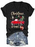 Women's Christmas Is Better With A Dog V-Neck T-Shirt