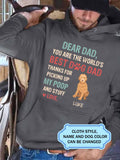 Men's Best Dog Dad Thanks For Picking Up My Poop Personalized Custom T-shirt