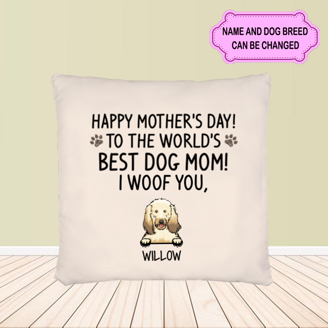 Best Dog Mom/Dad Personalized Custom Pillow