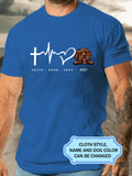Faith Hope Love For Labradoodle Lovers Personalized Custom T-shirt