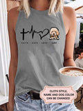 Faith Hope Love For Poodle Lovers Personalized Custom T-shirt