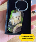 Don't Cry For Me Mom Dad Dog Lovers Memorial Personalized Custom Metal Keychain