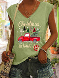 Women's Christmas Is Better With A Dog V-Neck T-Shirt