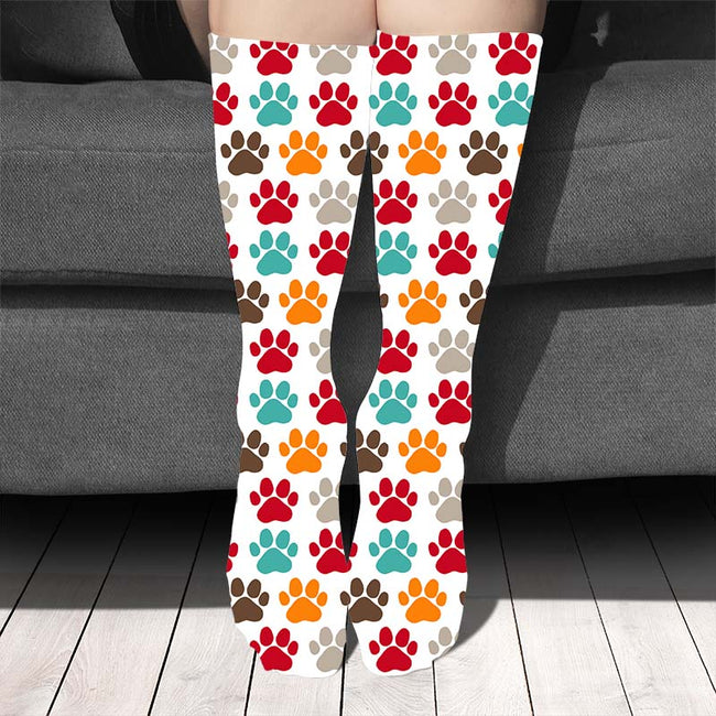 Women's Colorful Dogs Sock For Dog Lovers